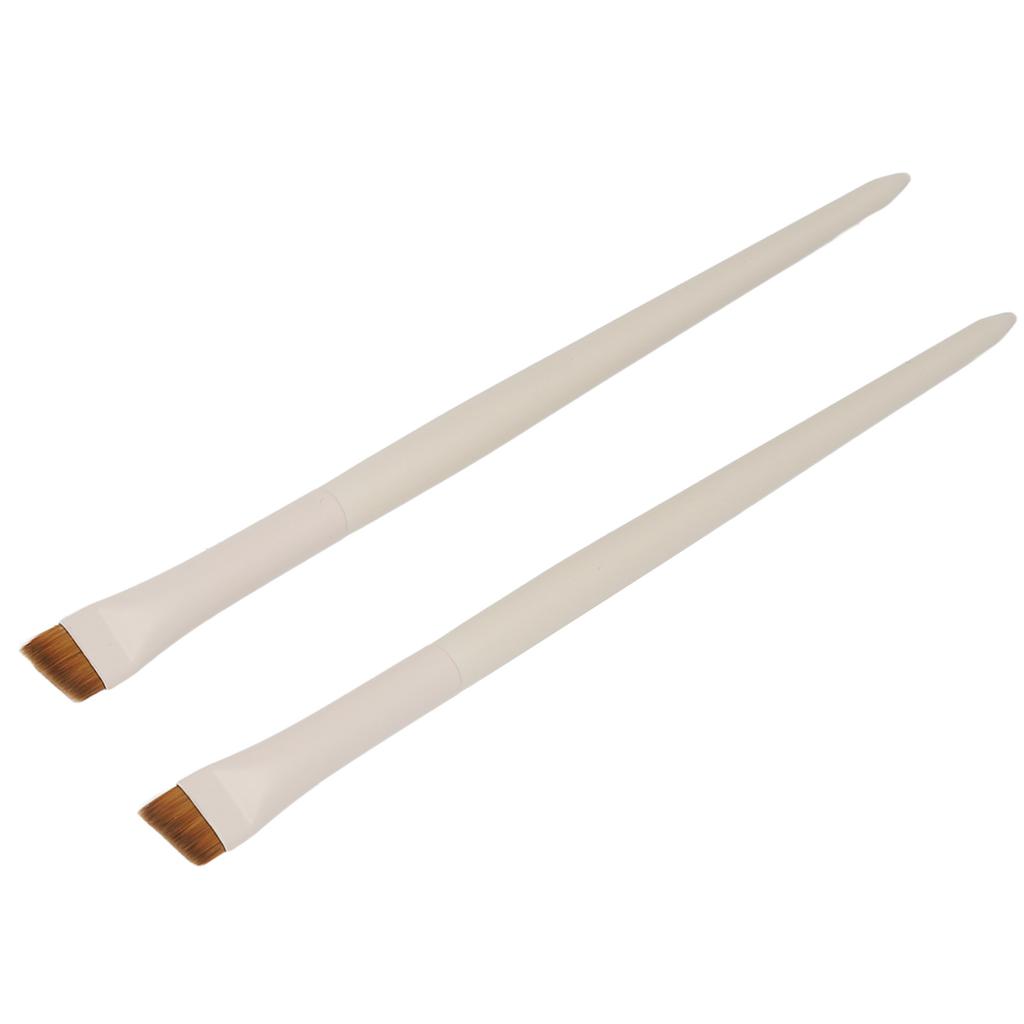 2pcs Angled Eyebrow Brush Professional Makeup Soft Hair Ultra Thin Slanted Brow Brush Cosmetic Tool