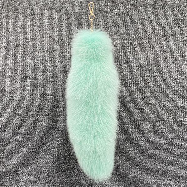 Huge Fluffy Faux Fur Fox Tail Keychain Bag Charms Therian Tail Fox Tail Keychain Fur Pendant Key Chain Plush Pendant Gift For