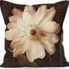 American Retro Linen Peach Leather Velvet Pillow Case Living Room Sofa Office Car Cushion