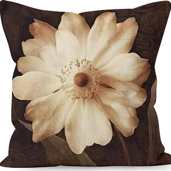 American Retro Linen Peach Leather Velvet Pillow Case Living Room Sofa Office Car Cushion