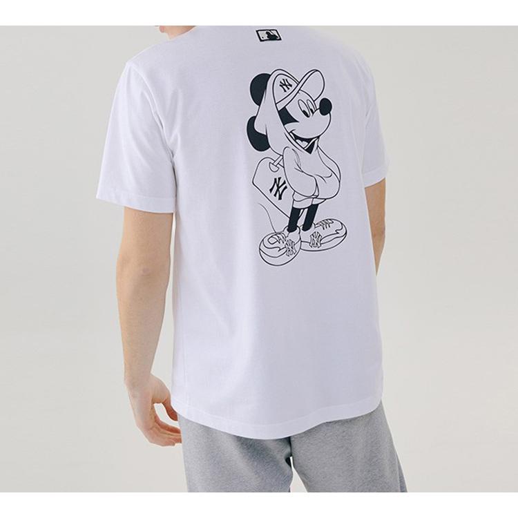 New MLB x Disney T Shirt Unisex White 31TSK1031-50W