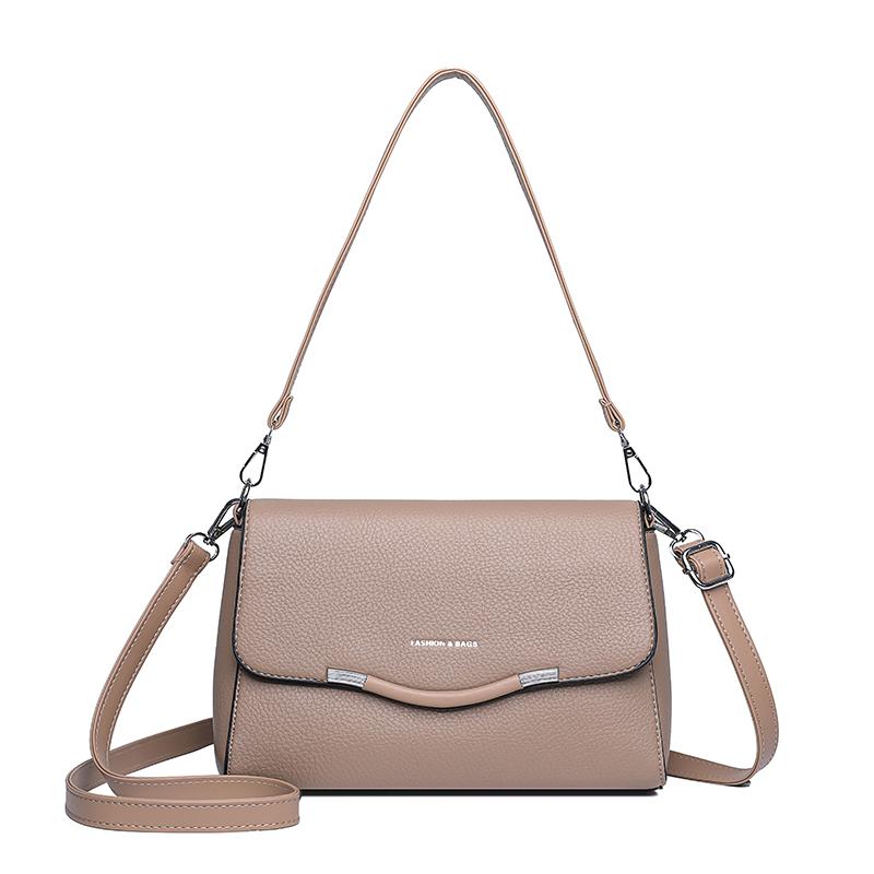 

Women s Bag Middle-Aged Mother Bag Shoulder Bag Soft Leather Crossbody Bag хакі
