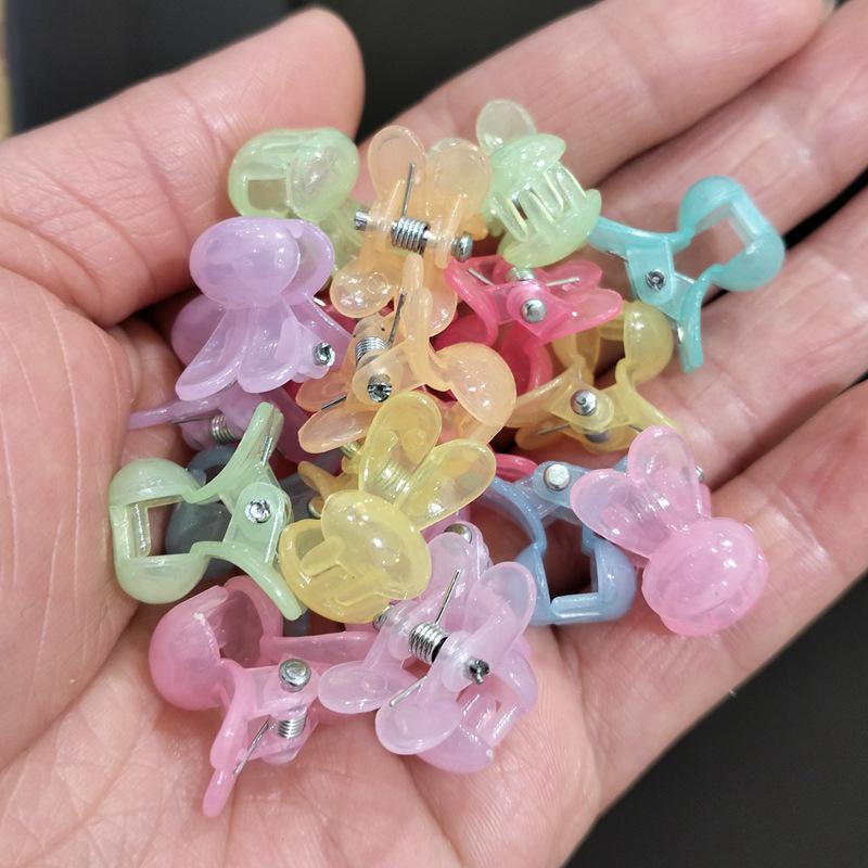 Set Mini Mollette per Bambini: Clip Margherita, Coniglio, Stella, Fiore di Prugno