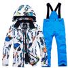New ski suit boys and girls outdoor sports warm children's tops and pants trendy
