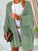 Cappotto invernale da donna in maglione caldo con cuciture a maniche lunghe con cerniera in peluche alla moda