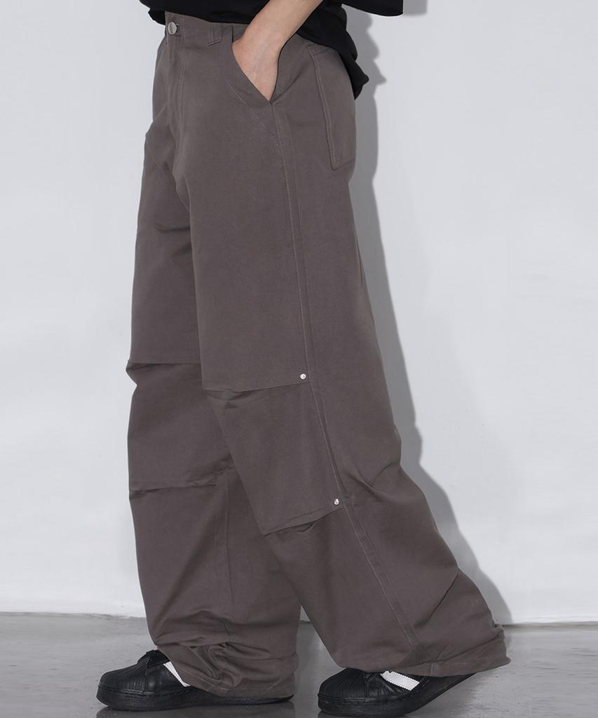CHICKS Standard Parachute Pants Charcoal