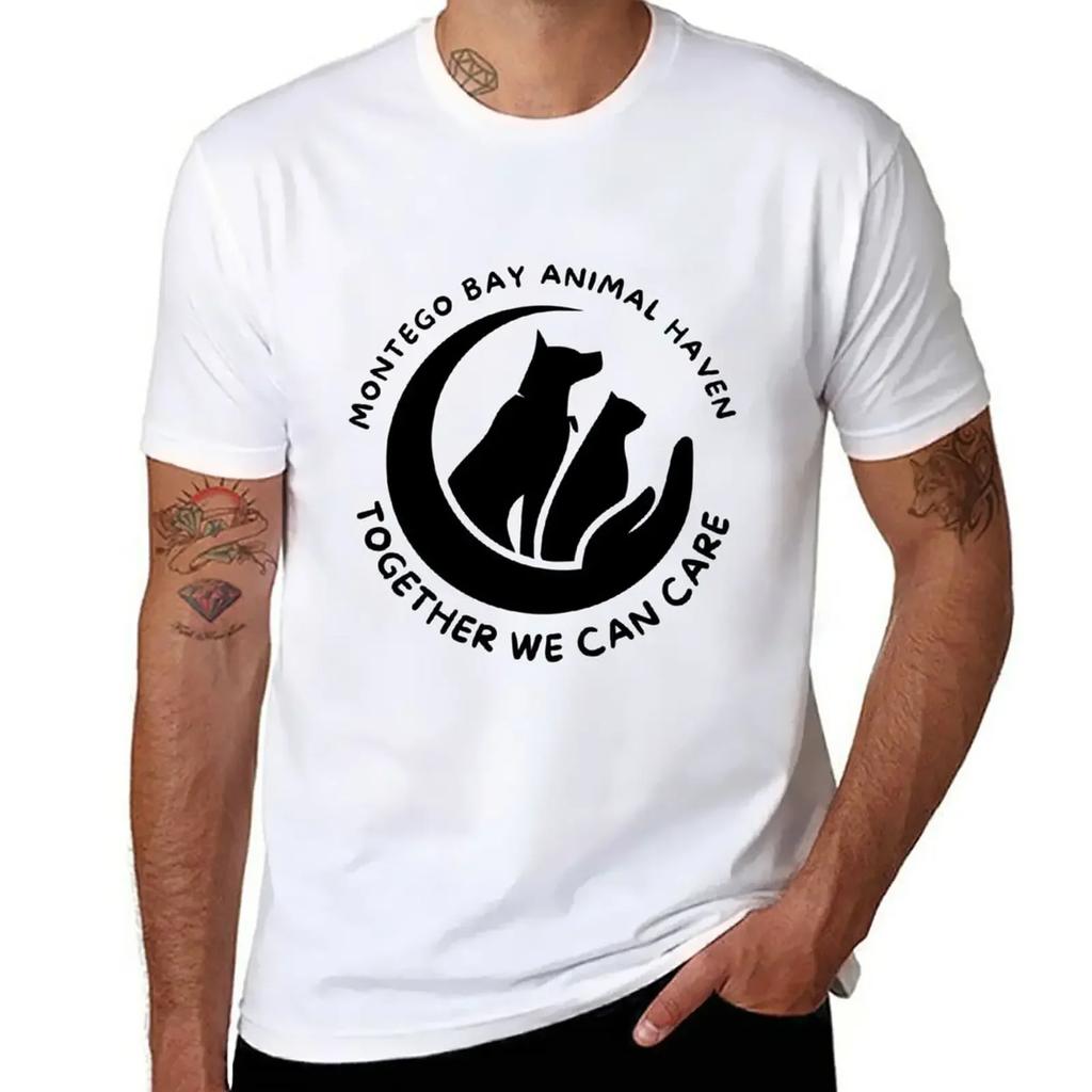 Together We Can Care T-Shirt Oversizeds Short Sleeve Tee Men's T-shirt