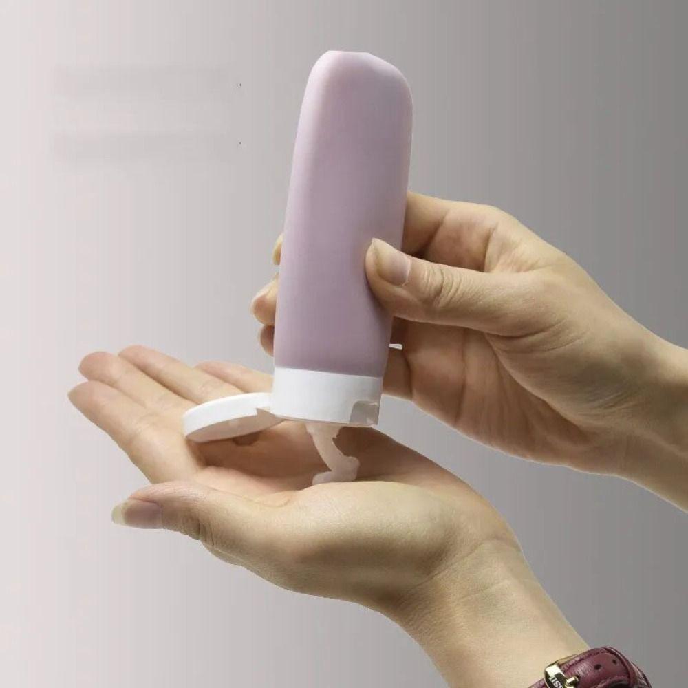 Refillable Hose Squeeze Bottle Flip-top Bottles Dispensing Empty Bottle  Cosmetic Container