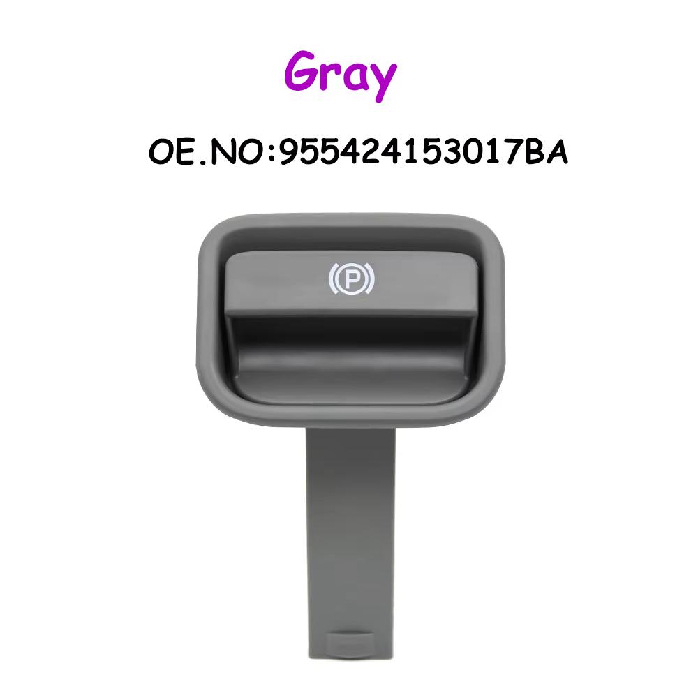 

LHD RHD 9PA 955 957 Turbo Car Handbrake Parking Switch Lever Release Handle For Porsche Cayenne 2003-2009 9554241530 7L5711814A Gray 1 PCS