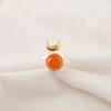 Round Natural Carnelian Daughter Gift Statement Ethnic Ring 925 Sterling Silver RR-58-35