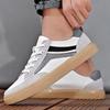 Zapatos de Hombre Zapatos Marea de Primavera Cuero Genuino Zapatos de Moda Nuevos Zapatos de Cuero de Hombre Moda Suela Plana Zapatillas Casuales