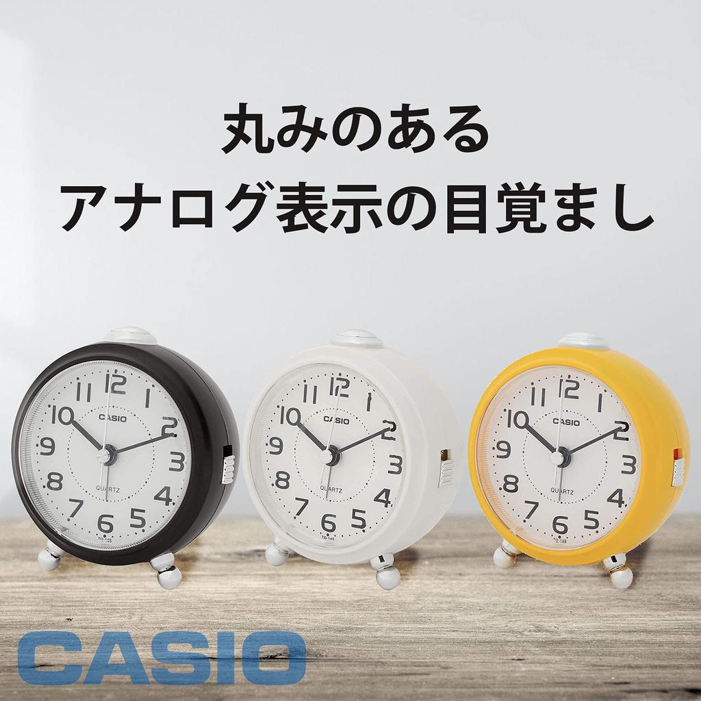Casio Alarm Clock Table Clock White Analog Small Snooze Light TQ-149-7JF