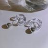 Lightweight Acrylic Hoop Earrings Metal Resin Earrings New Fashion Earrings  Women Jewelry