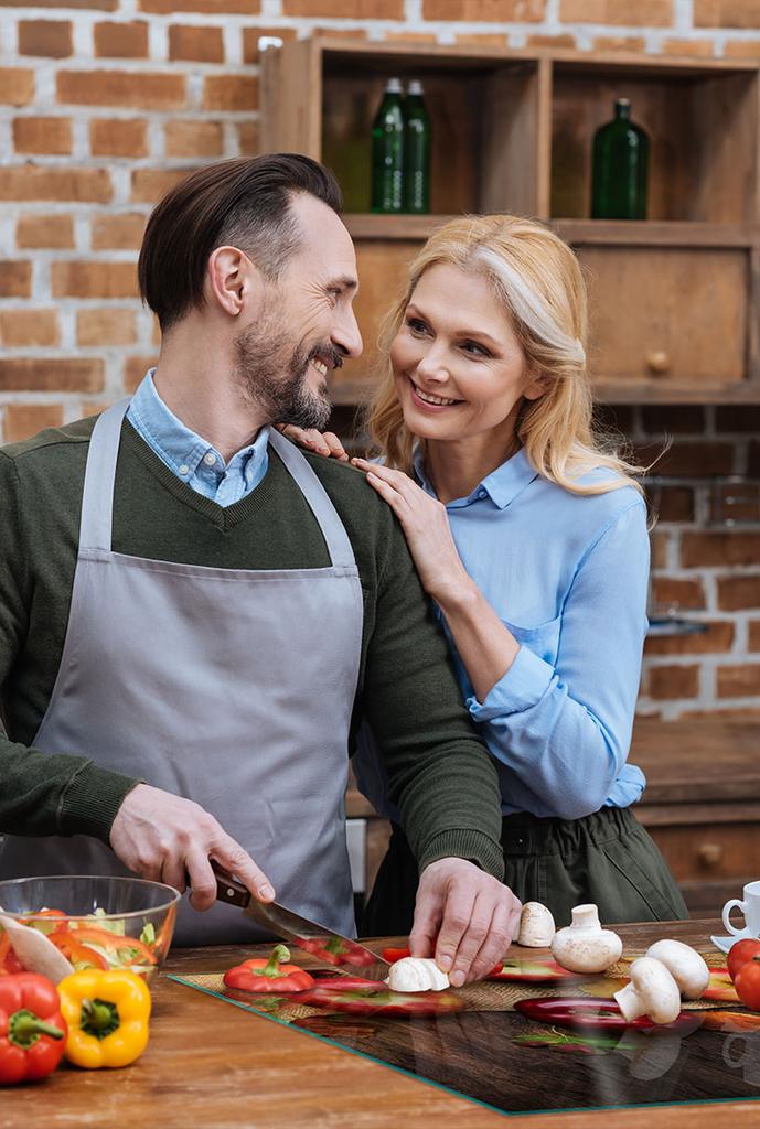 SZKLANA PŁYTA OCHRONNA NA KUCHENKĘ 70x52 JABŁKA