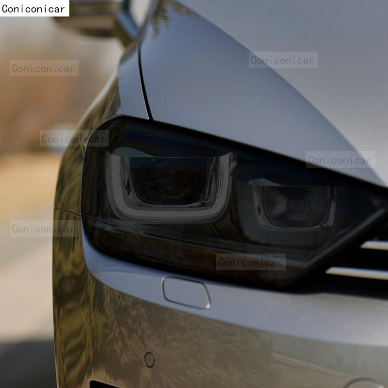 Car Headlight Tint Black Protective Film Taillight Transparent TPU Sticker For Volkswagen VW Golf 7 MK7 2014- Accessories