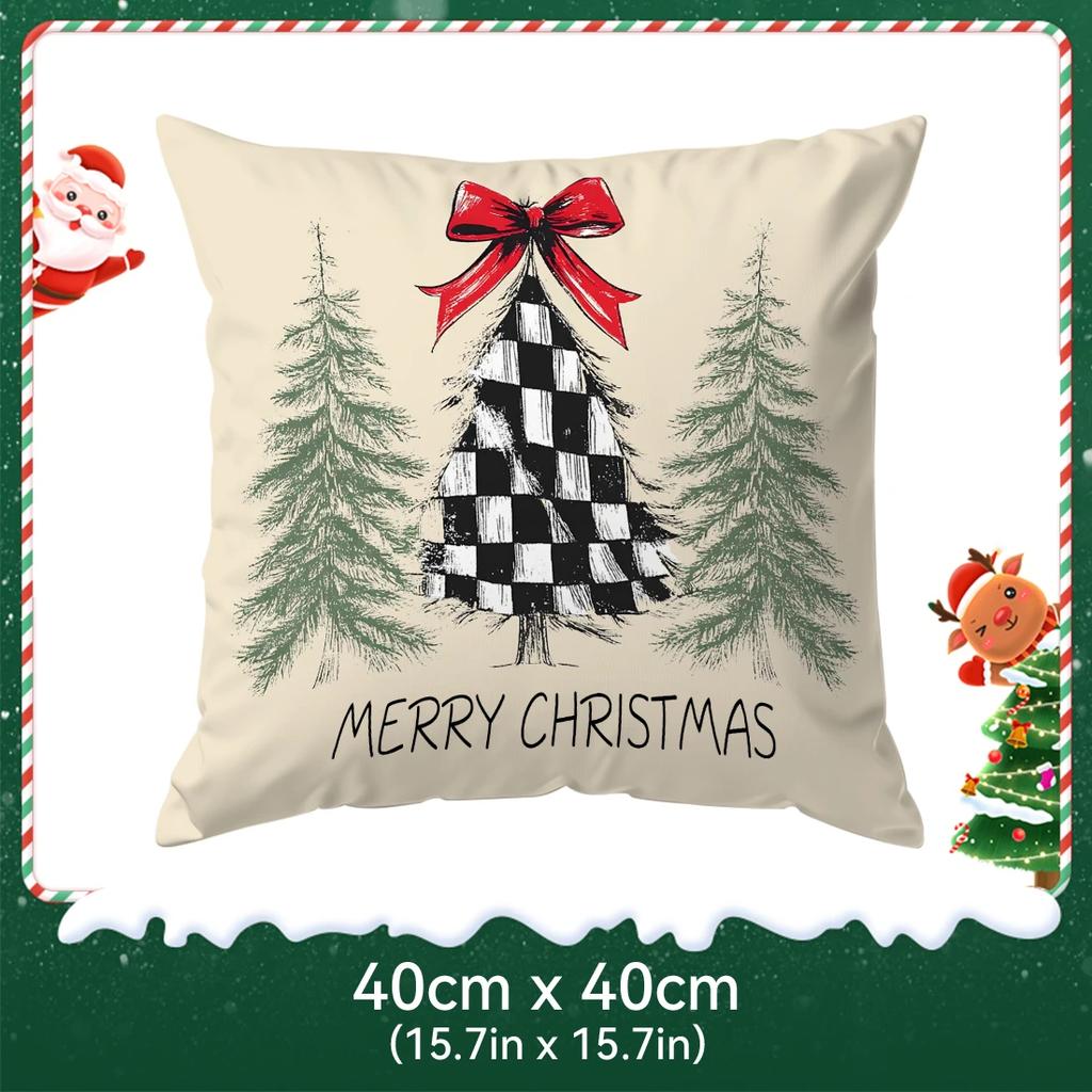 40/45/50cm Merry Christmas theme Cushions Pillowcase Polyester Cushion Cover Throw Pillow Pillowcover Home Car Sofa Decor