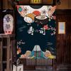 Japanese Homestay Tea Room Partition Door Head Curtain Signboard Hanging Flag Curtain Teahouse Sakura Short Curtains Decor