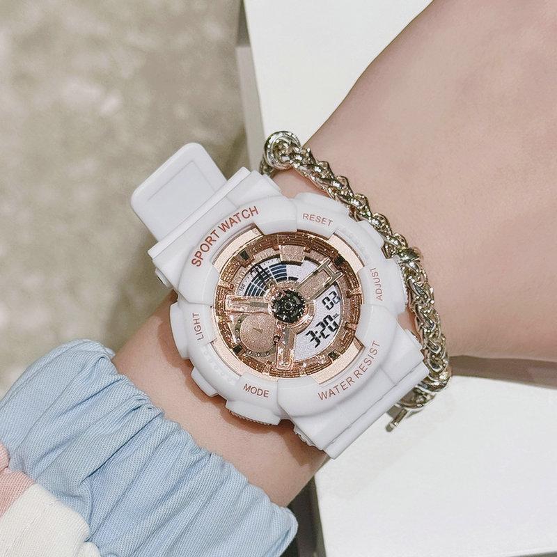 Elektronisch Horloge, Jongens En Meisjes Middelbare Scholieren, Adolescent Trend Dames Sport Multi-Functioneel Elektronisch Horloge
