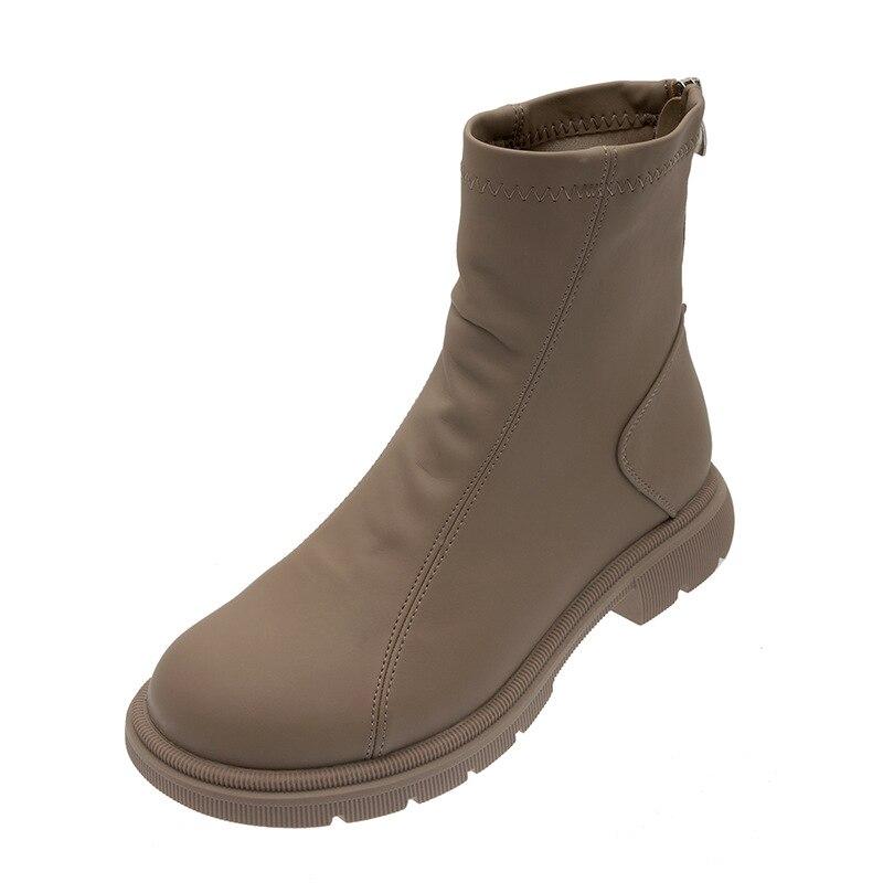 2021 Nuevas botas cortas de mujer Primavera Otoño Botas individuales De  fondo plano Estilo coreano Moda Zapatos de cuero suave comprar a buen  precio — entrega gratuita, reseñas reales con fotos — Joom
