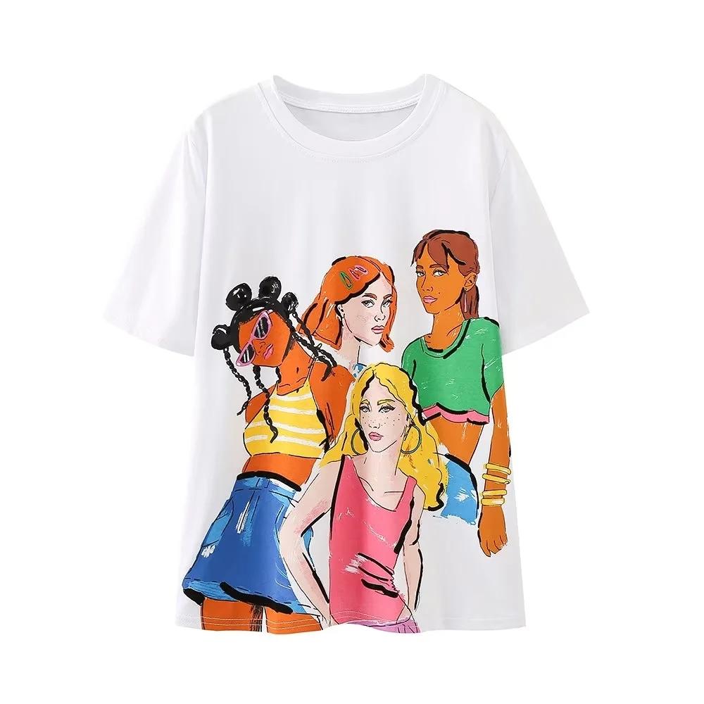 Sivatu Short Tshirt Womens Traf Sleeve Tee Tops Summer Y2k Streetwear Shirts Fashion Woman Blouse 2023 Summer T Shirt Female