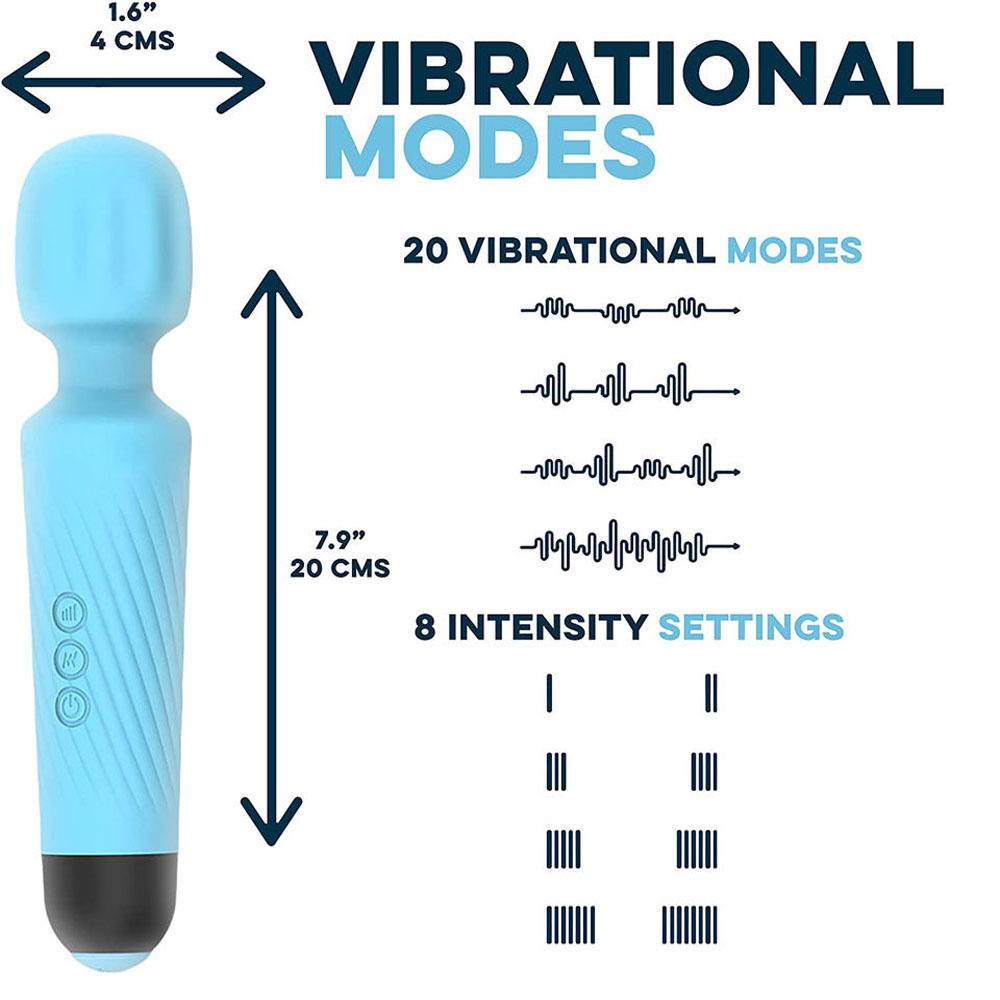 Vibrator Wand Sex Toys Clit Stimulator Vibrators Vibrator for Woman Sex Toy Gifts 20 Patterns & 8 Speeds of Pleasure Quiet & Small  Adult Toys