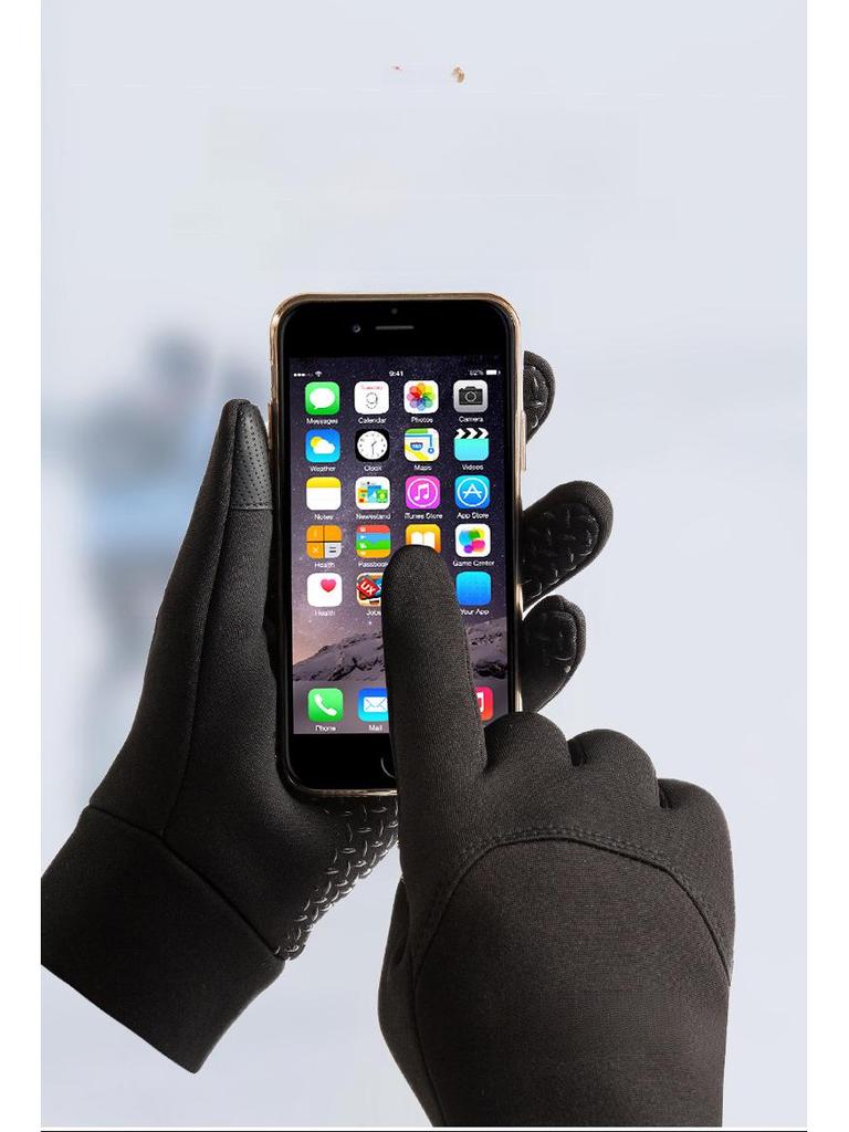 Mănuși calde de iarnă pentru bărbați pentru alergare în aer liber, alpinism, ciclism, antrenament de fotbal și protecție împotriva frigului.