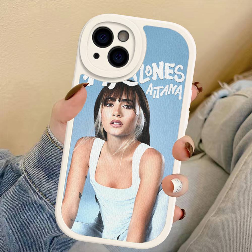 Sängerin A-Aitana Ocaña Handyhülle für iPhone 16 15 14 13 12 11 Pro Max Plus Leder Stoßfeste Hülle