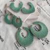2025 Colorful Braided Wire Earrings: 925 Silver Needle, Niche Design, Light Luxury, European & American Retro Style.