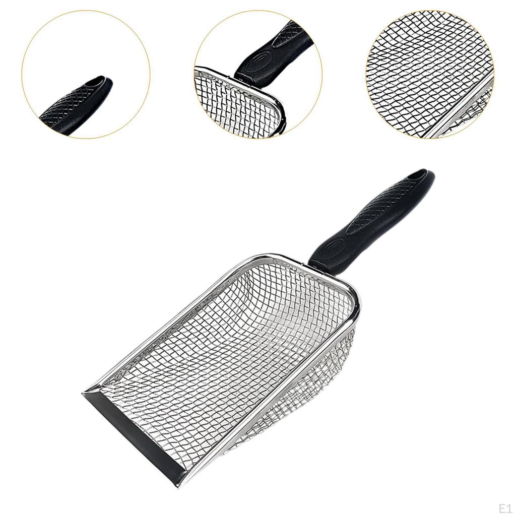 Cats Litter Scooper, Pets Sifter Cat Sand Toilet Cleaner, Mesh Scooper with Handle