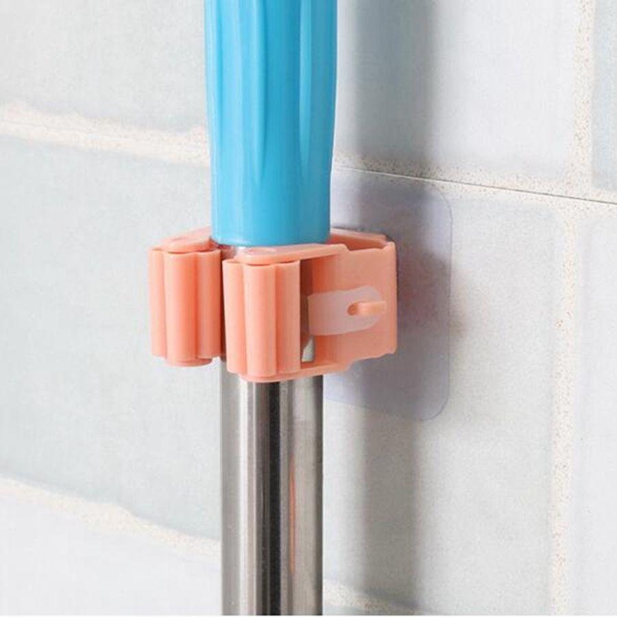 1/3Pcs Mop Clip Wall Mounted Storage Mop Organizer Holder Hanger Storage Rack Seamless Mop Clip Hook Household Mounted Hanging Racks