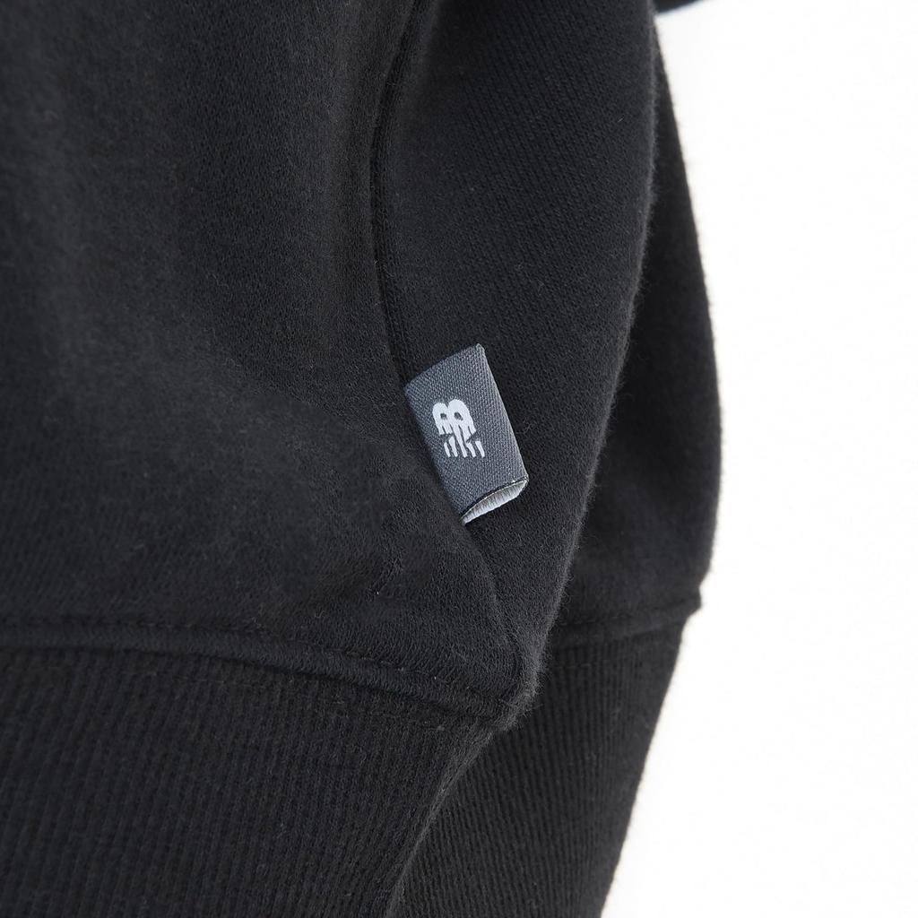 Sport French Terry Oversized Graphic Hoodie Parka BK [New Balance] Women's (Fleece Fleece) (WT43507) (Black)