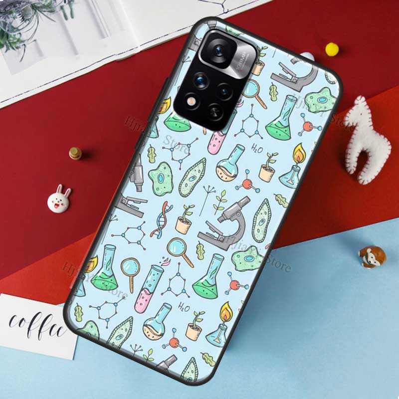 Biology and Chemistry Case For Xiaomi Redmi Note 11 Pro Cover For Redmi Note 10 Pro 8 9 10S 9S 9A 9C 9T Cases