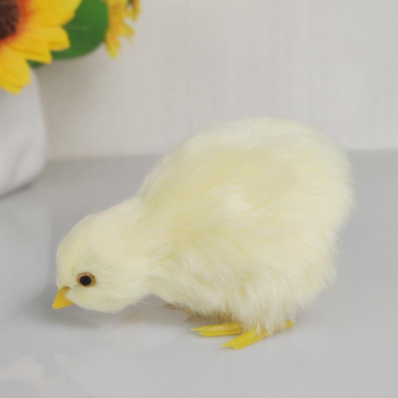 Chirping Yellow Chick Plush Toy