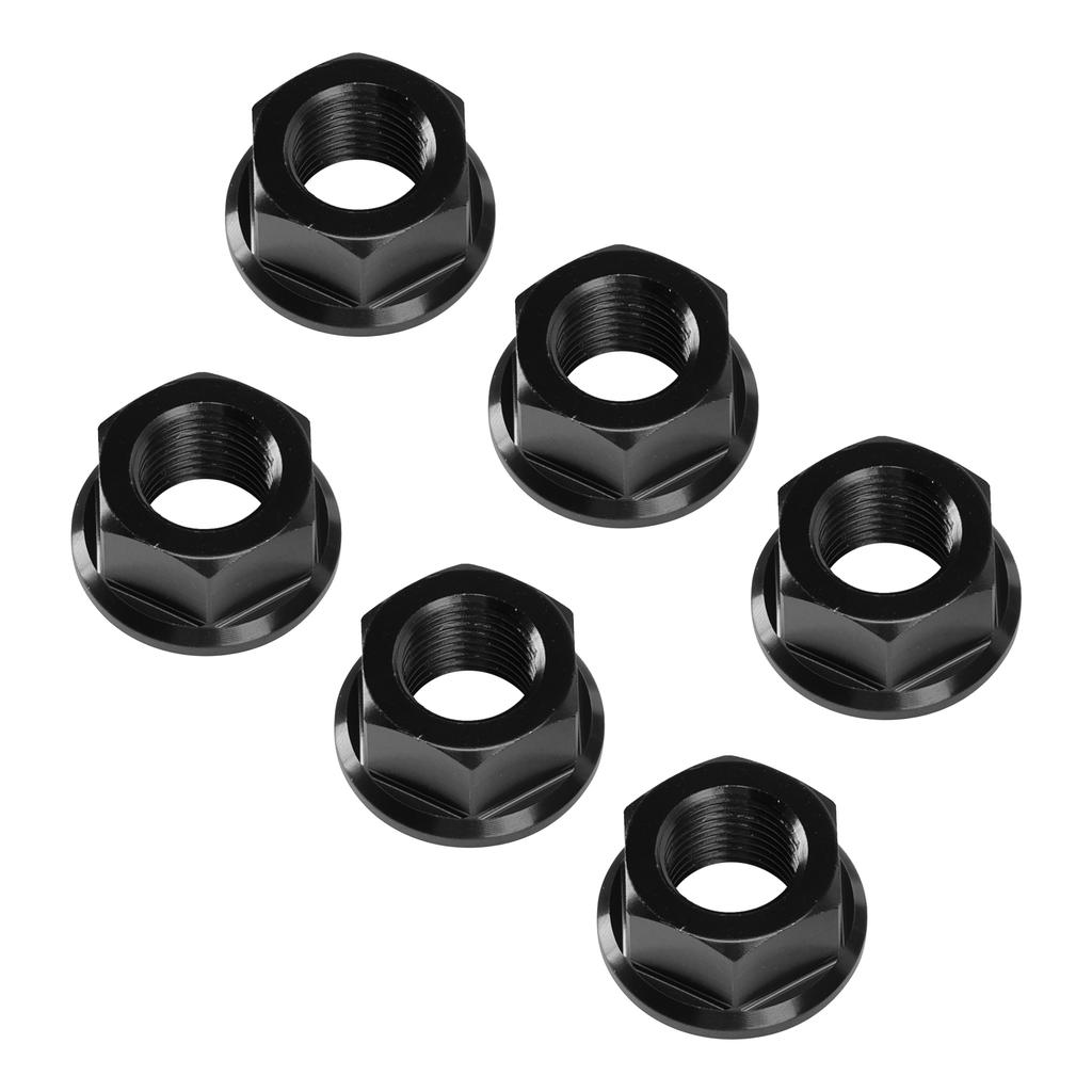 6x Hinterradritzelmuttern M10 x 1 Schwarz Für Ducati 1098 1098S 1098R 1198 S 2007-2011