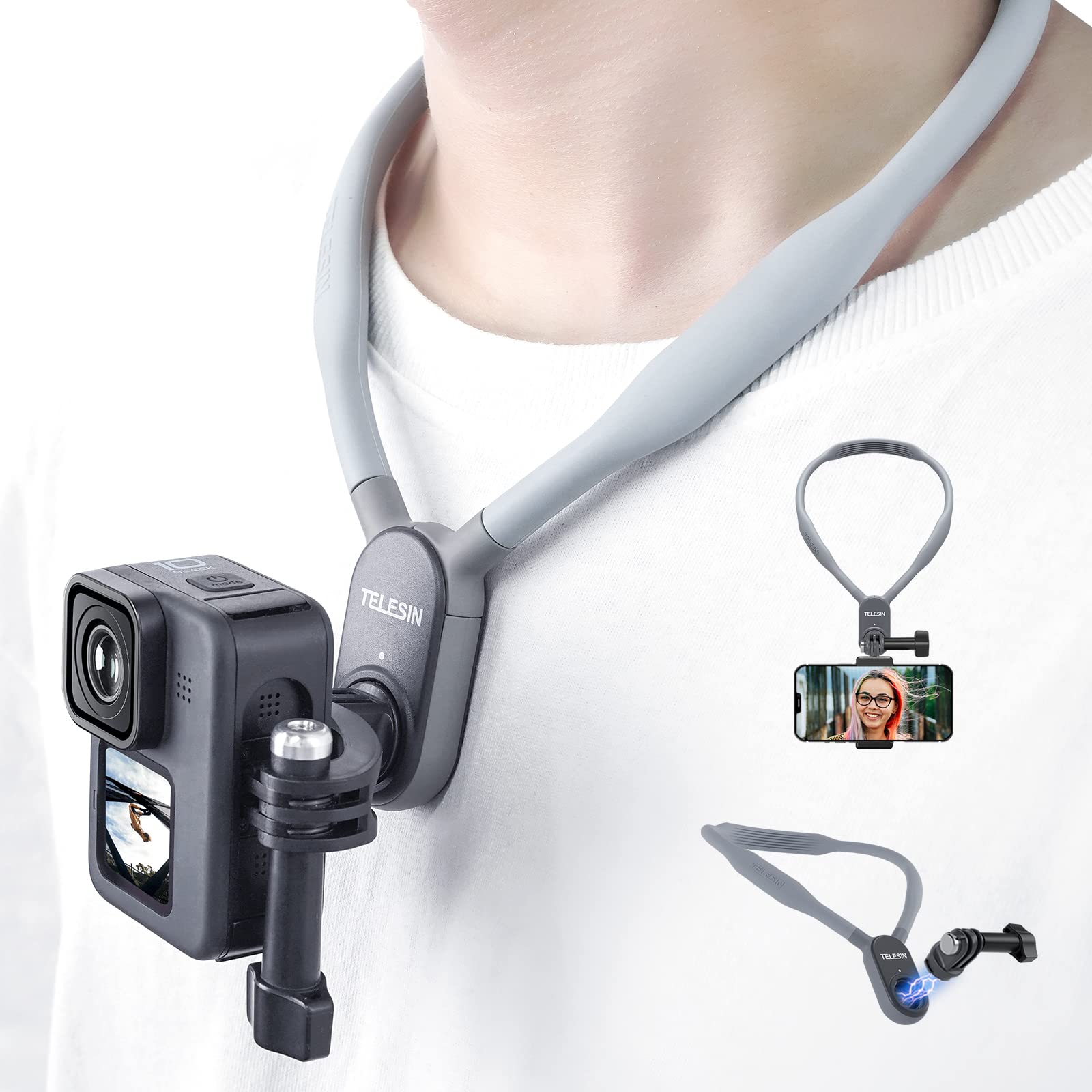 

Кріплення на намисто POV Quick Release Аксесуари GoPro Ультралегке кріплення на шиї Магнітне кріплення на присосці Сумісний із горизонтальною зйомкою Вертикальне