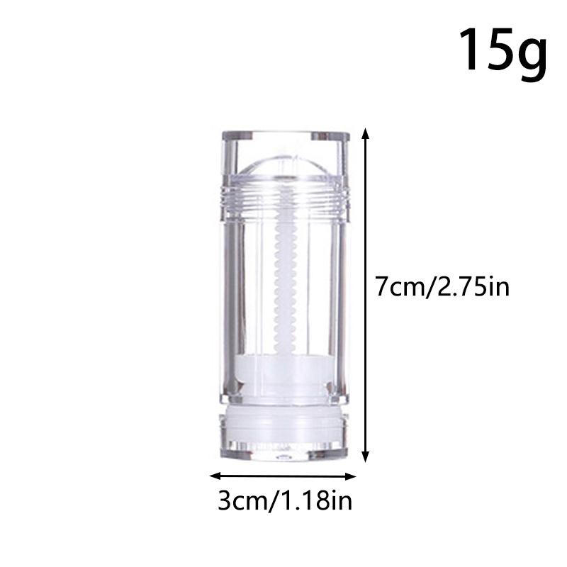 15/30/50/75G tuba deodorantu Ručně vyrobená kulatá Twist Up Spodní výplň Prázdná tyčinka na vyplnění náplně tyčinky Deodorant Cestování
