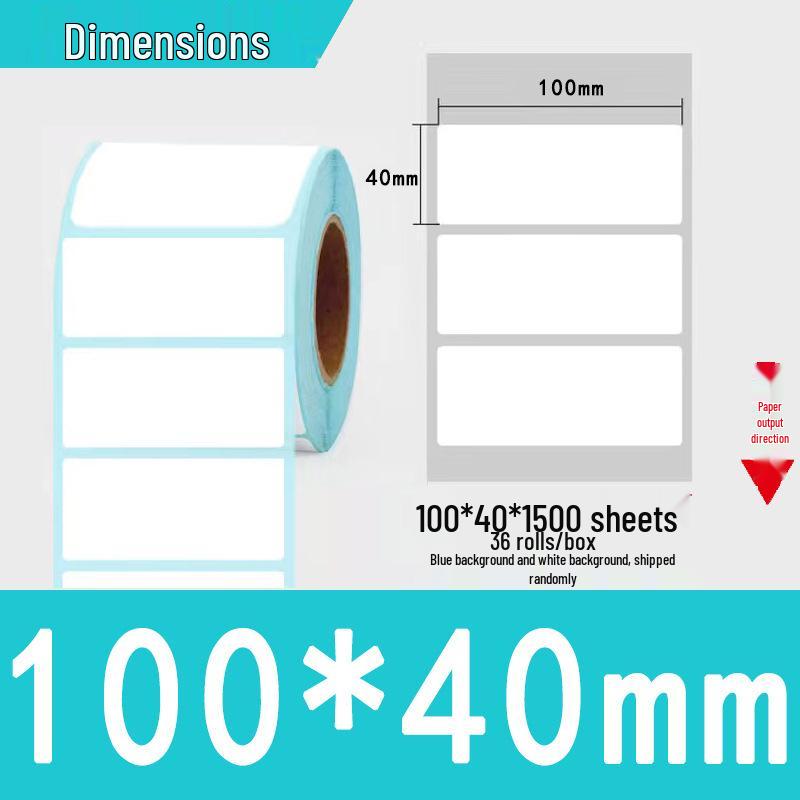 Three-Proof Thermal Label Paper 100x100mm & 70x20mm - Customizable for Label Printing