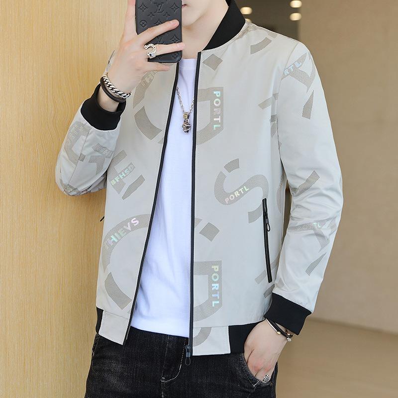 Jacket men's color blocking 2025 autumn and winter new men's youth windproof fashion casual top jacket trend
