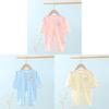 Baby Cotton Long Sleeve Romper With Open Crotch For Newborns And Infants