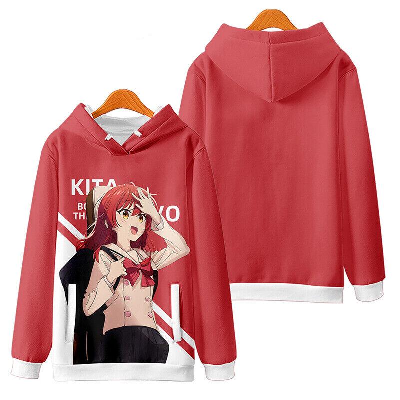 Autumn Anime Bocchi The Rock 3D Print Hoodies Men Women Fashion Casual Sweatshirts Oversized Hoodie Pullovers Tracksuit Clothing