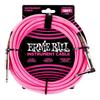 Ernie Ball 6083 Jack-jack Angled 5 5 M Fluorescent Pink Instrument Cable