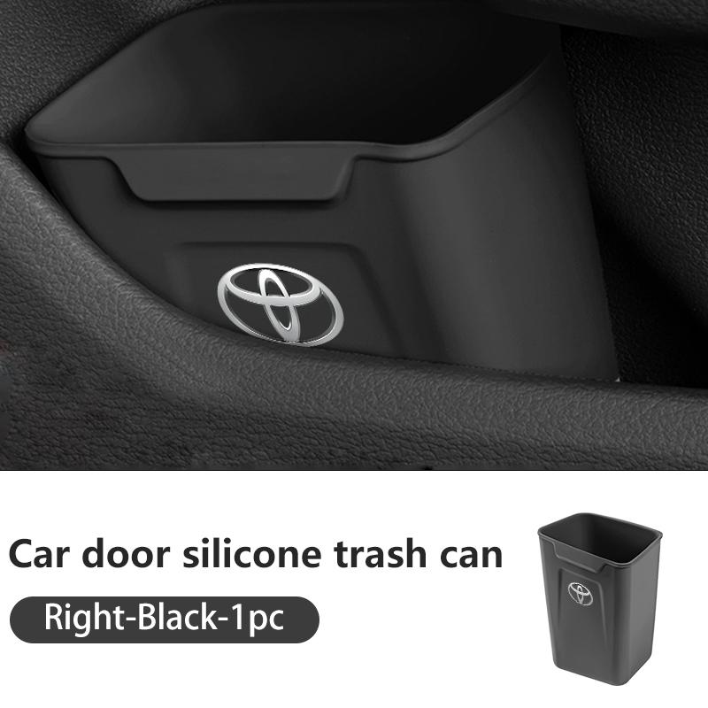 

Silicone Car Door Storage Door Trash Can Organizer For Toyota Corolla Yaris Camry Prius RAV4 CHR Hilux Aygo Avensis Accessories