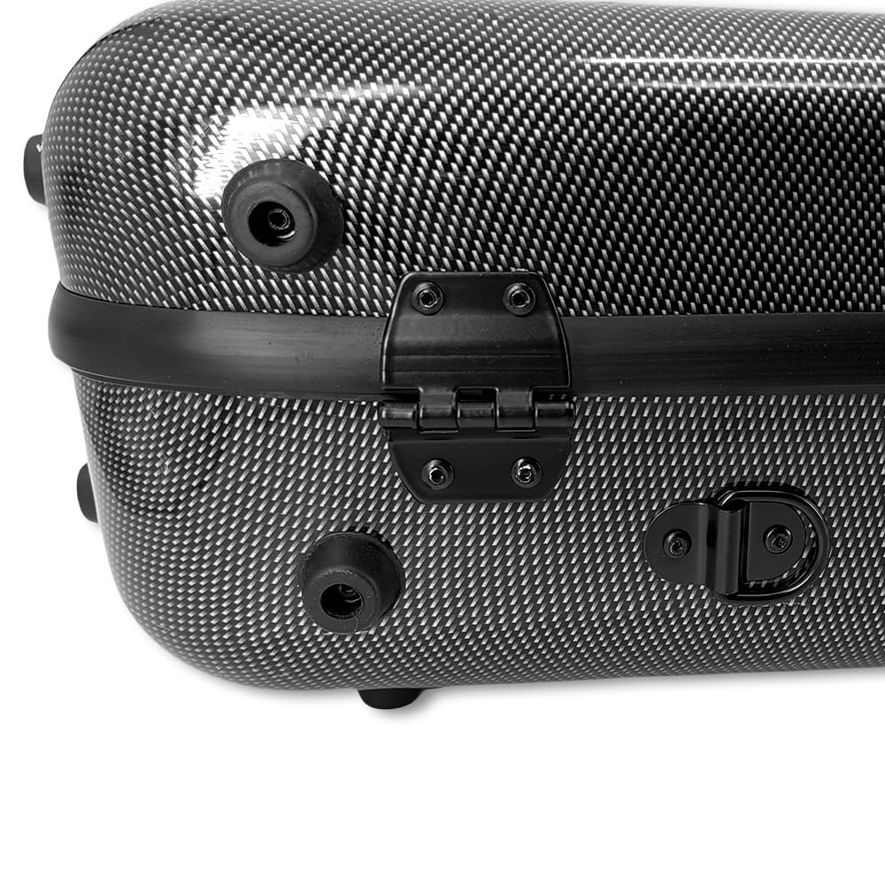 Cutie Violă YoungMonic 16 inch, Fibră de Carbon Dură, Rezistentă și Ușoară, pentru Viole 15-17 Inch, 2.5kg