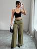 2025 Autumn/Winter Women's Casual High-Waisted Loose Straight-Leg Pants