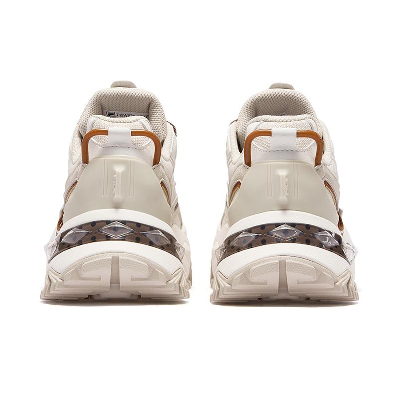 Fila Fusion Winter Color Hard Candy Fashion Trend Versatile Increased Height Low-Top Dad Shoes Women sneakers White Pink T12W531008FSP