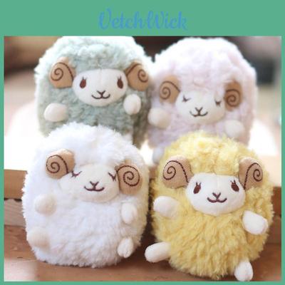 Chaveiro de Pelúcia de Ovelha Fofa Adorável Animal de Pelúcia Macio Fofo Enfeite de Bolsa Brinquedo