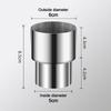 Stainless Steel Ventilation Pipe Fittings Multiple Sizes Ducting Connector