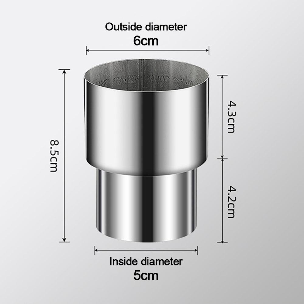 Stainless Steel Ventilation Pipe Fittings Multiple Sizes Ducting Connector