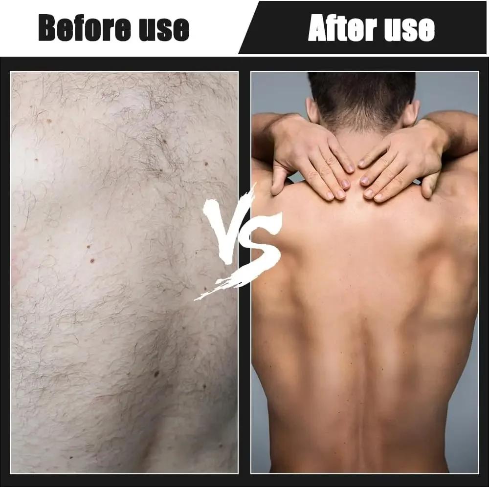 Man Shaving Knife Back Razor Shaver Groomer Full Body Hair Removal Trimmer Waterproof Rustproof Long Handle Back Leg Epilator