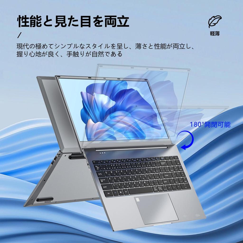 VETESA Windows 11 Slim Laptop with 1920x1080 IPS Large Intel Japanese USB Supports and Office 365 8GB 512GB and Office 15.6-inch Display, Celeron-N,